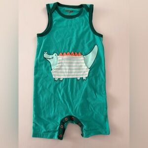 Cat & Jack Green Dinosaur Baby Romper